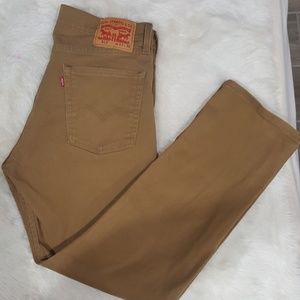 Levis 513 Khaki jeans 33x30